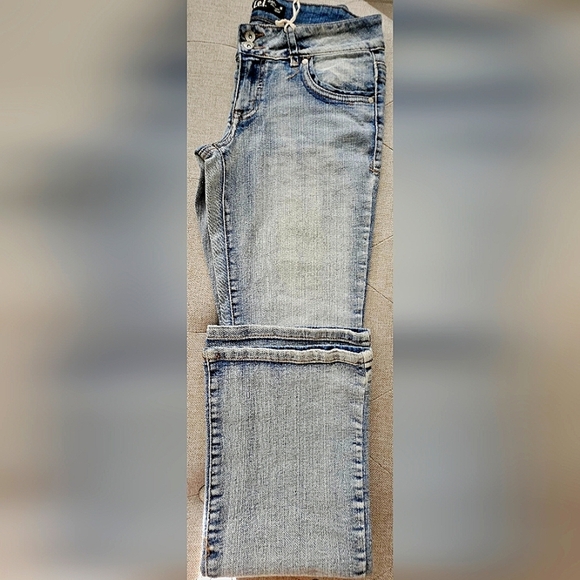 lei Denim - 🌟 NWOT Lei Juniors Rare Vintage Light Wash Blue Gray Boot Cut Jeans Size 7🌟